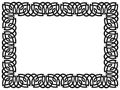 Black border with celtic ornament