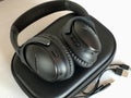 BOSE noice cancellation headphones Royalty Free Stock Photo