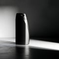 Black Bottle on Dark Surface Royalty Free Stock Photo