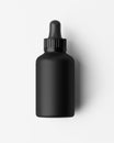 Black Bottle modern design Eye Dropper. Isolated on white background. 3d illustration Royalty Free Stock Photo