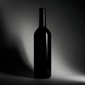 Black Bottle Silhouette Royalty Free Stock Photo
