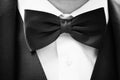 Black bow tie Royalty Free Stock Photo