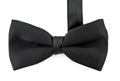 Black bow tie isolated against white Royalty Free Stock Photo