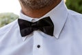 Details of the groom`s tuxedo