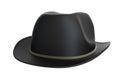 Black bowler hat Royalty Free Stock Photo