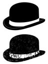 Black bowler hat Royalty Free Stock Photo