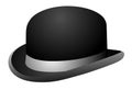 Black bowler hat Royalty Free Stock Photo