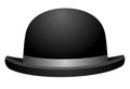 Black bowler hat