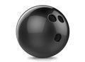 Black bowling ball
