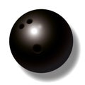 Black Bowling Ball Royalty Free Stock Photo