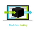 Black box testing input output process software development methodology Royalty Free Stock Photo