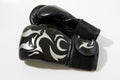Black boxing gloves in a white background Royalty Free Stock Photo