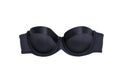 Black bra flat lay. Fashion concept. Isolate on white background Royalty Free Stock Photo
