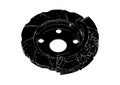 Black brake disc