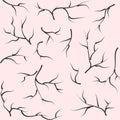 Black branches on a pink background