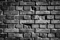 Black brick wall background texture