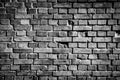 Black brick wall background texture