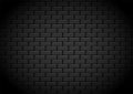 Black brick wall background. Background for your graphic. Vector illustration. Royalty Free Stock Photo