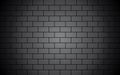 Black brick wall Royalty Free Stock Photo