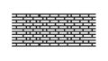 Black brick wall pattern vector, classic architectural texture design. vector design Generative AI Royalty Free Stock Photo