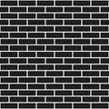 Black brick wall seamless pattern vector. wall vector design Royalty Free Stock Photo