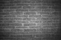 Black brick wall texture background with vintage style for design art work Royalty Free Stock Photo