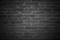 Black brick wall texture background with vintage style for design art work Royalty Free Stock Photo