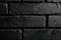 Black brick wall texture dark background design Royalty Free Stock Photo