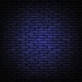 Black brick wall texture. Realistic decorative background. Vector illustration