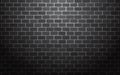 Black brick wall vector illustration background Royalty Free Stock Photo