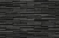 Black Bricks slate texture background, slate stone wall texture Royalty Free Stock Photo