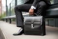 black briefcase with a built-in coded lock