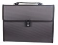 Black briefcase isolated on white background Royalty Free Stock Photo