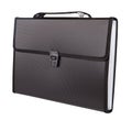 Black briefcase isolated on white background Royalty Free Stock Photo
