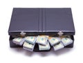 Briefcase Stuffed with Money Royalty Free Stock Photo