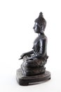 Black bronze Buddha statue