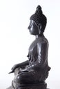 Black bronze Buddha statue