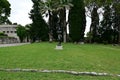 Black Bronze Sculpture on the Lawn of the Ivan Mestrovic Gallery and Museum