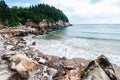 Black Brook beach, Cape Breton, Nova Scotia, Canada. Royalty Free Stock Photo