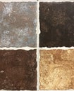 Black Brown and grey tile Pattern in wall Royalty Free Stock Photo