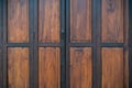 Ã Â¸ÂºBlack and brown old wooden folding doors