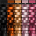 Black Brown Peach Muted Pink and Rose solid color with Luxury Gradient Color Bundle. Perfect for Gradient Backgrounds Graphic Royalty Free Stock Photo
