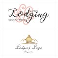 Lodging rental logo design