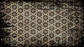 Black and Brown Vintage Grunge Decorative Floral Background Pattern Royalty Free Stock Photo