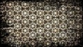 Black and Brown Vintage Grunge Decorative Floral Background Pattern Royalty Free Stock Photo