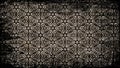 Black and Brown Vintage Grunge Decorative Floral Ornament Pattern Wallpaper Graphic Royalty Free Stock Photo
