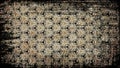 Black and Brown Vintage Grunge Decorative Floral Wallpaper Pattern Royalty Free Stock Photo