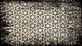 Black and Brown Vintage Grunge Decorative Ornament Pattern Wallpaper Royalty Free Stock Photo