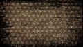 Black and Brown Vintage Grunge Floral Wallpaper Pattern Royalty Free Stock Photo