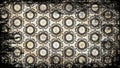 Black and Brown Vintage Grunge Floral Wallpaper Pattern Graphic Royalty Free Stock Photo